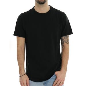 T-SHIRT ROUND BOTTOM SUN68 NERO